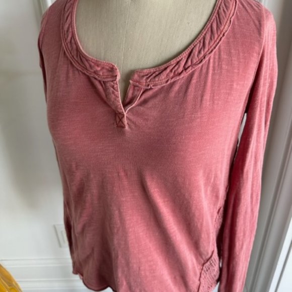 Free People Knit Top with Open Patchwork Back - Picture 5 of 16